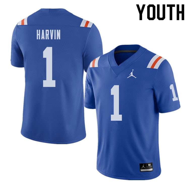 Jordan Brand Youth #1 Percy Harvin Florida Gators Throwback Alternate College Football Jerseys Sale-